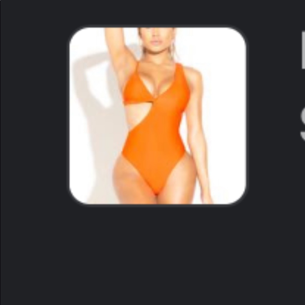 Cute cut out one piece coral!!!